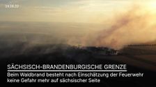 Forest fire: No more danger for towns in Saxony