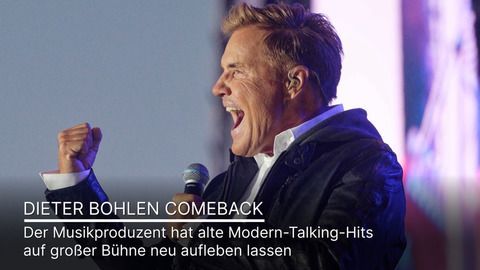 Comeback: Dieter Bohlen plays old modern-talking hits