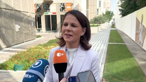 Baerbock und Cameron fordern dauerhaften Waffenstillstand