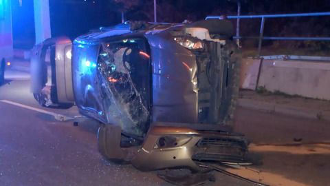 Illegales Autorennen: Fünf Verletzte nach Unfall in Mannheim