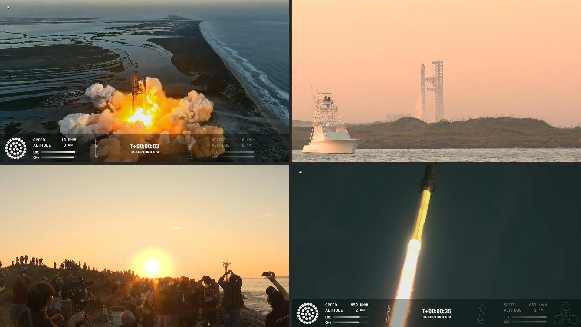 Starship-Riesenrakete kurz nach Start explodiert