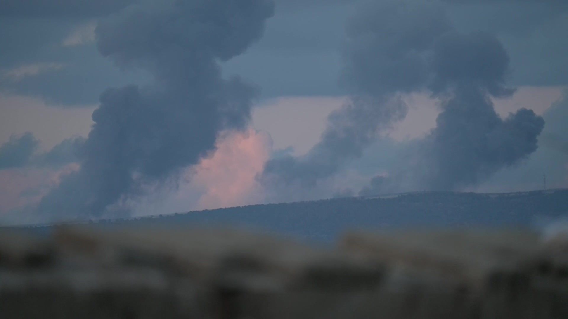Smoke billows over Israel-Lebanon border amid cross-border fighting