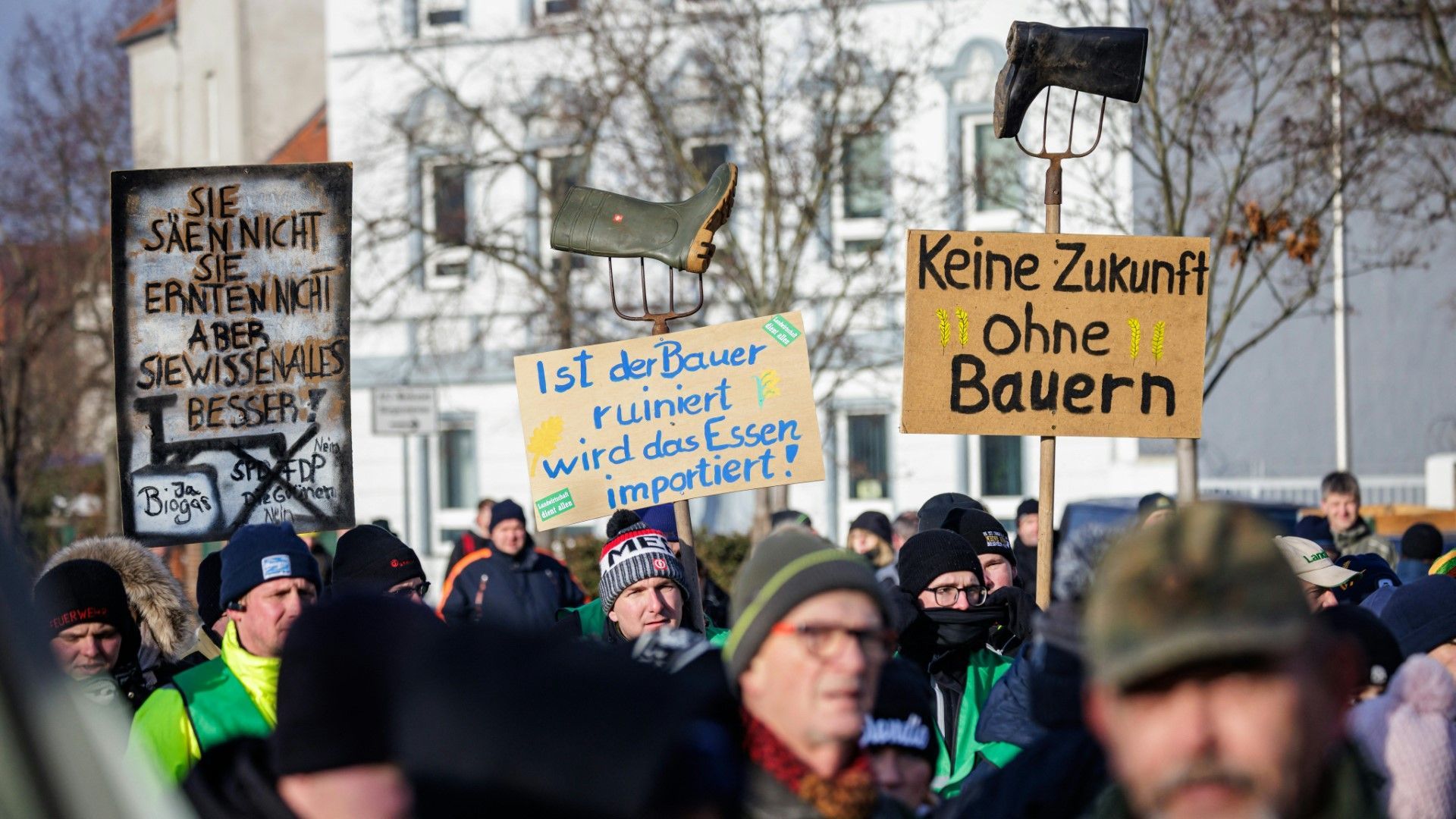 Bauernproteste: Scholz meidet öffentlichen Auftritt in Cottbus