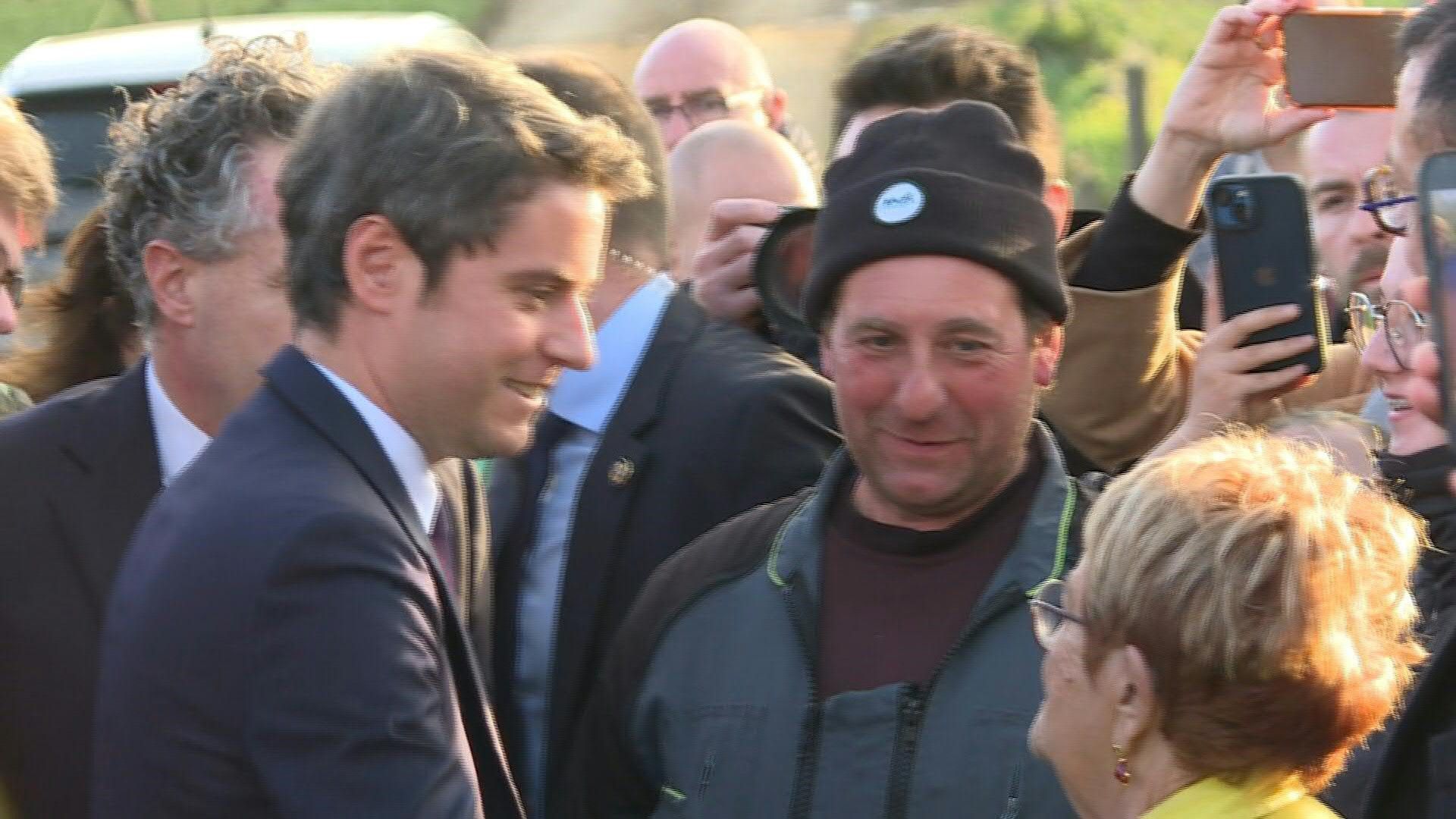 French Prime Minister Gabriel Attal arrives in Haute-Garonne to meet farmers