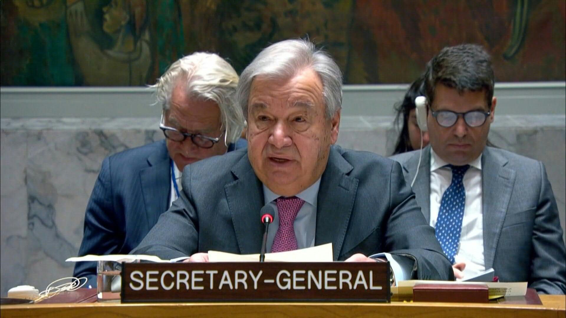 Israeli operations in Gaza have created a 'humanitarian hellscape', denounces UN chief