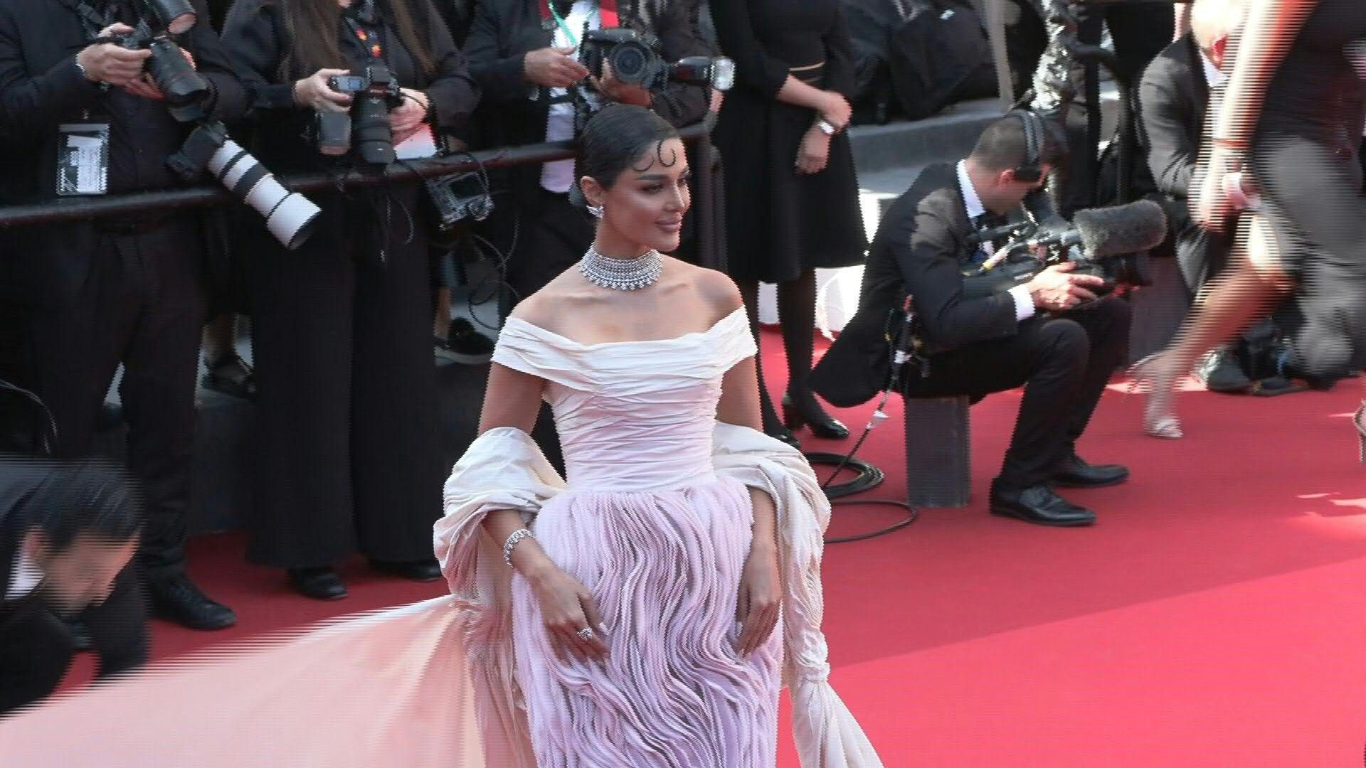 Opening of the red carpet for the closing of the Cannes Film Festival