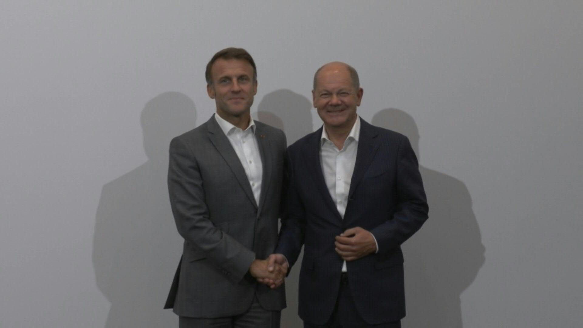 Macron and Scholz attend Franco-German Meeting in Evian