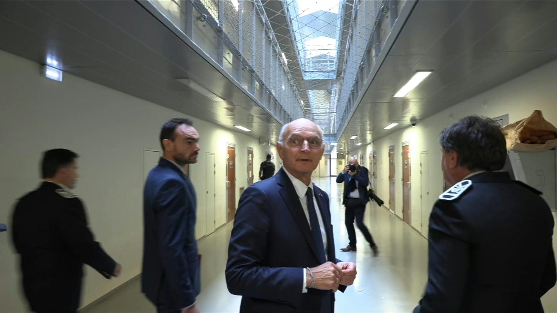 France's new justice minister Didier Migaud visits La Santé prison