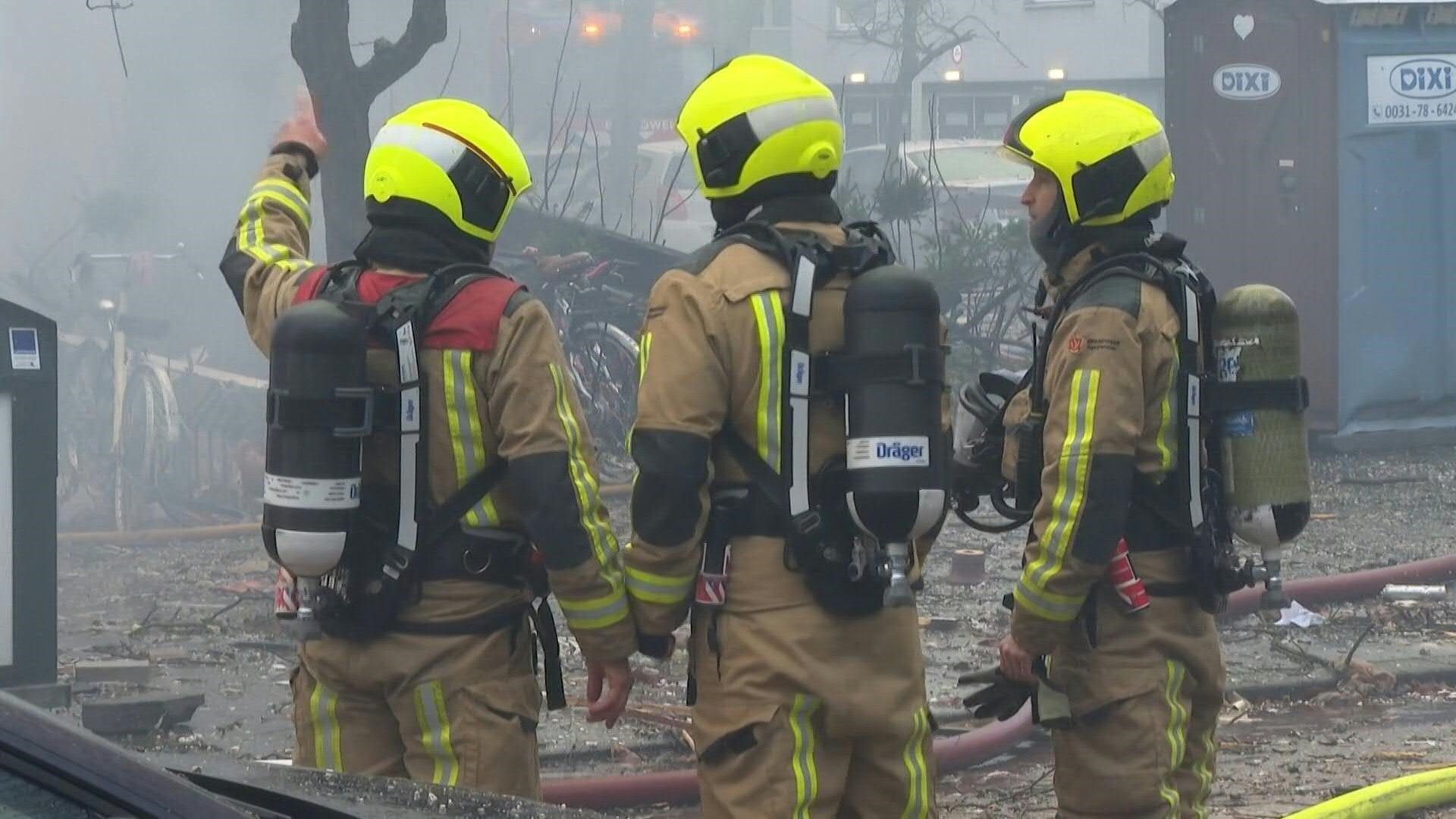 Firefighters on scene of 'partially collapsed' building following explosion in The Hague