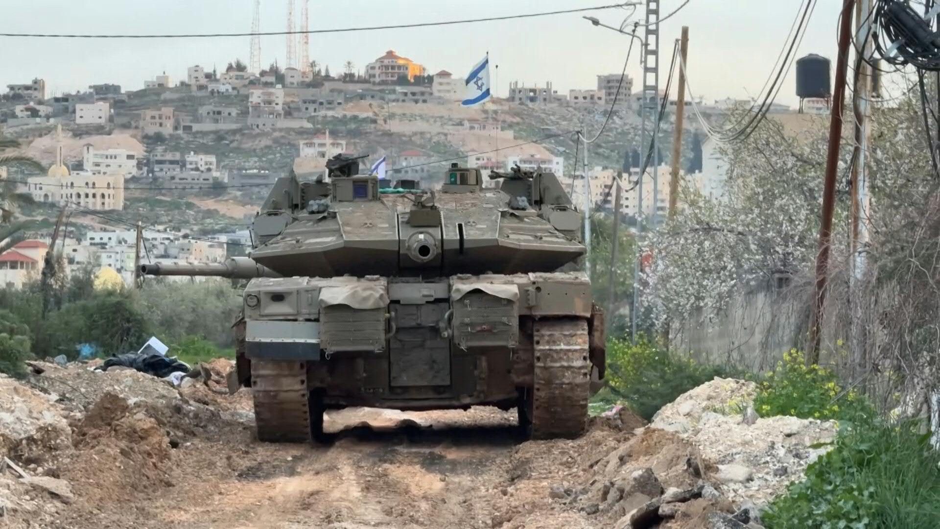 Israel deploys tanks in northern occupied West Bank