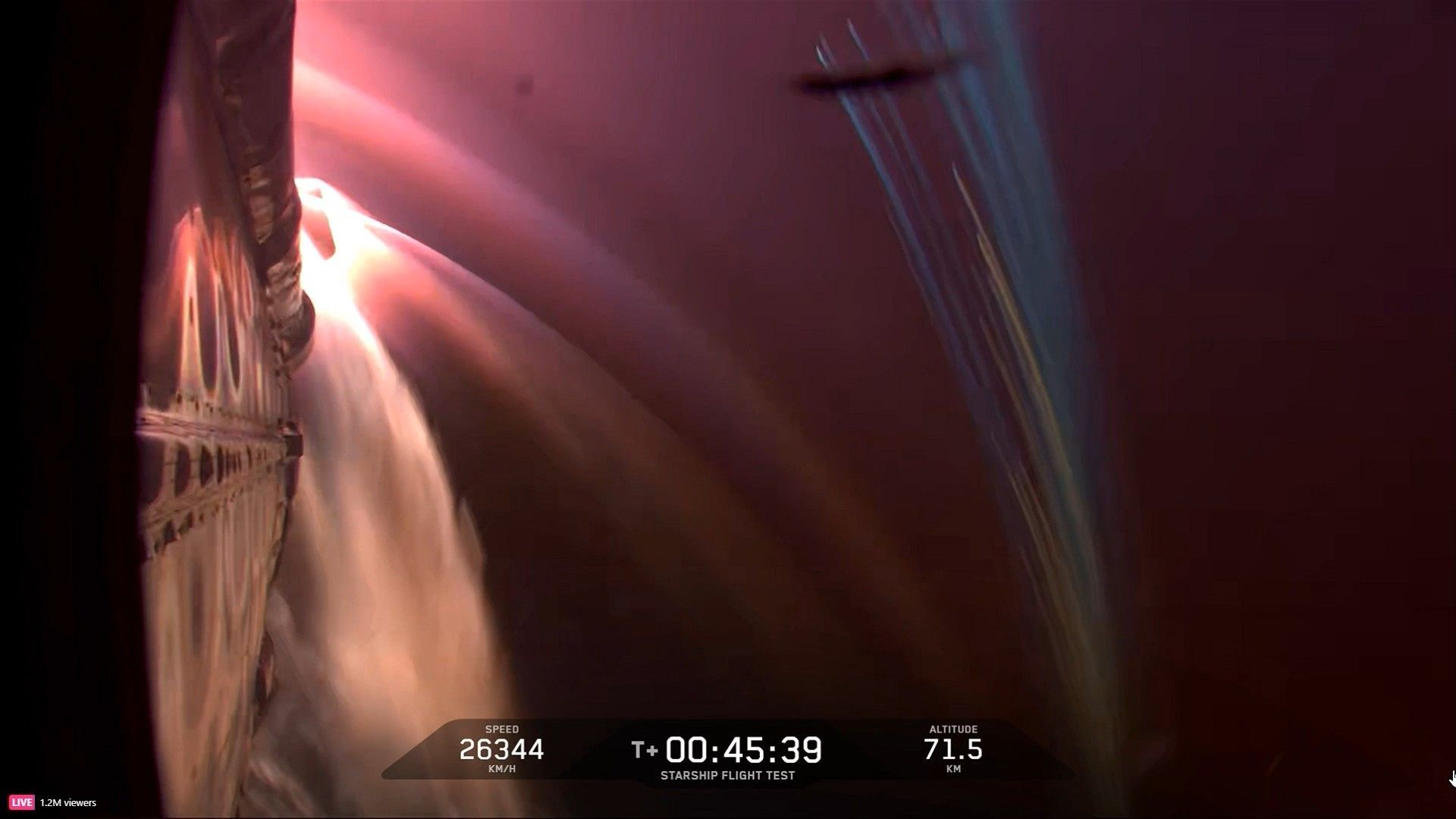 Starship upper stage lost after 'uncontrolled reentry': live feed