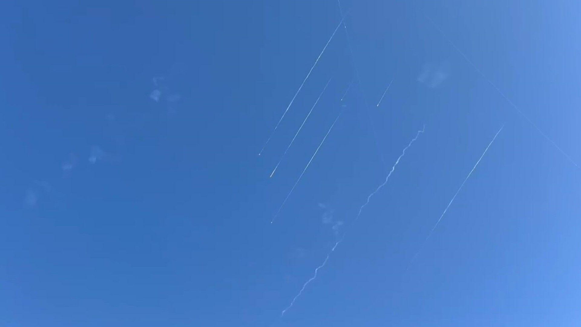 Iran missiles streak over West Bank toward Israel