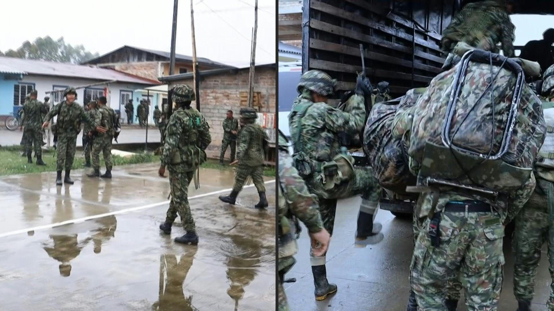 Colombian army frees 57 soldiers held by residents in restive region