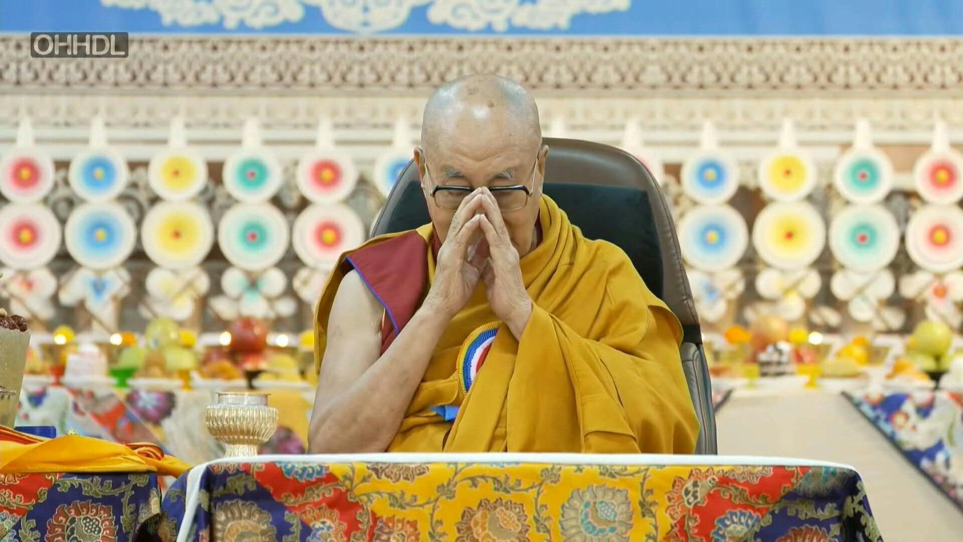 Dalai Lama prays at landmark 90th birthday launch