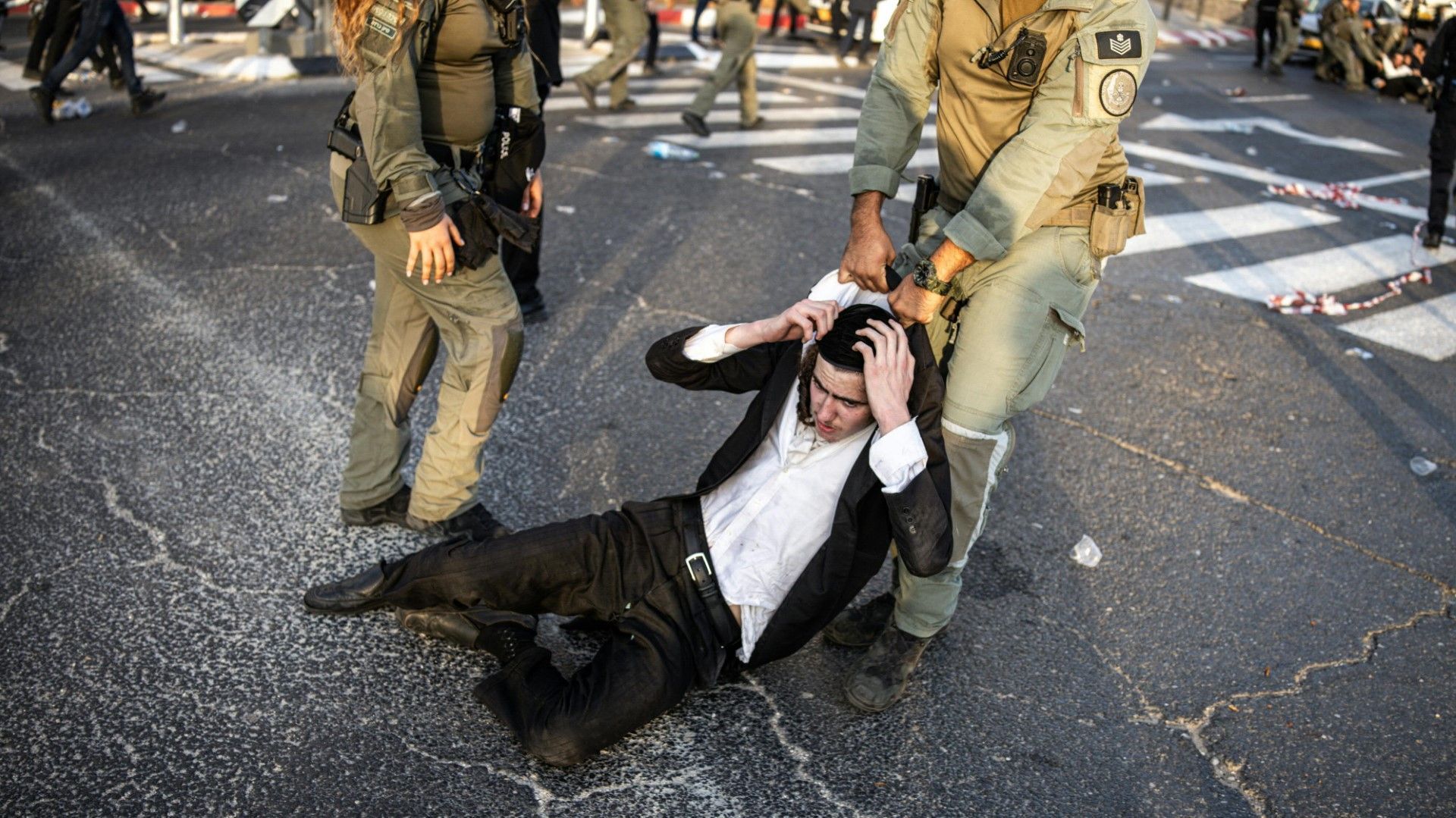 Ultraorthodox Jews protest again against conscription in Israel