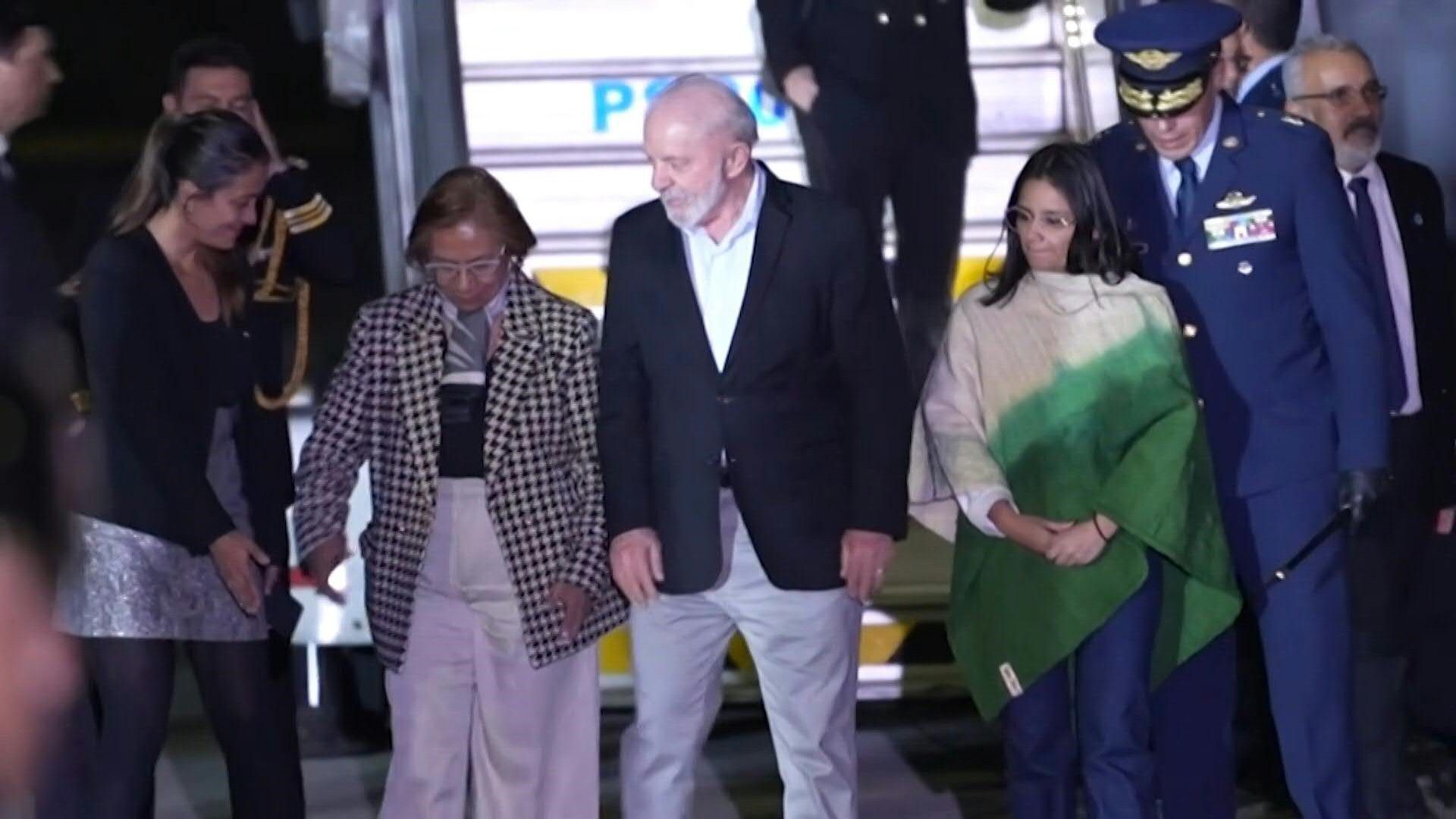 Brazil's Lula arrives in Colombia for Amazon summit