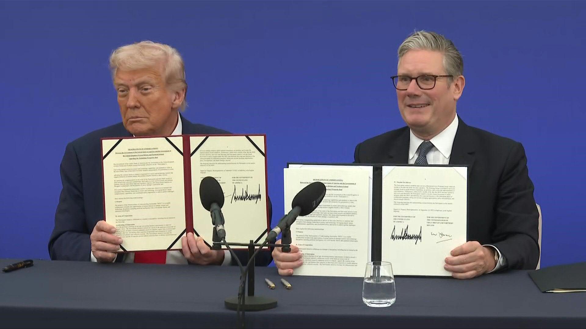 Trump, Starmer sign 'groundbreaking' US-UK tech partnership