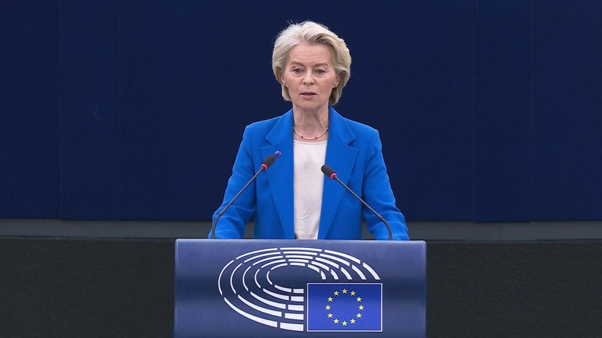 Facing confidence vote, EU chief warns adversaries will 'exploit' Europe's divisions
