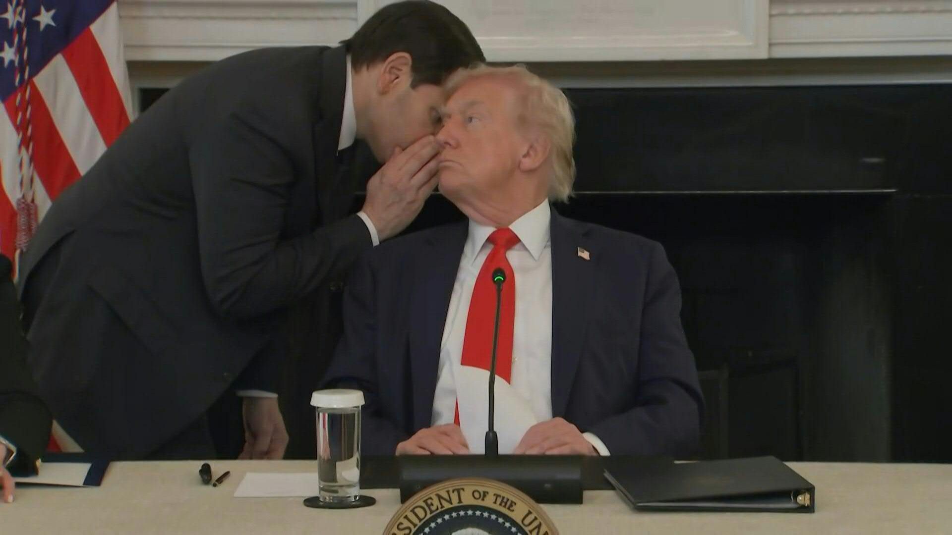 Rubio hands note to Trump saying Middle East deal 'very close'