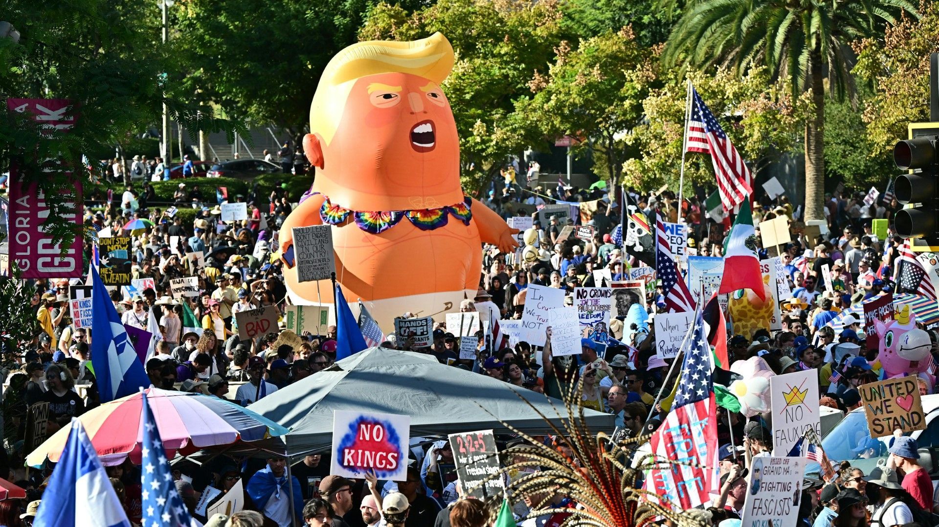 „No Kings“: Millionen in den USA demonstrieren gegen Trump