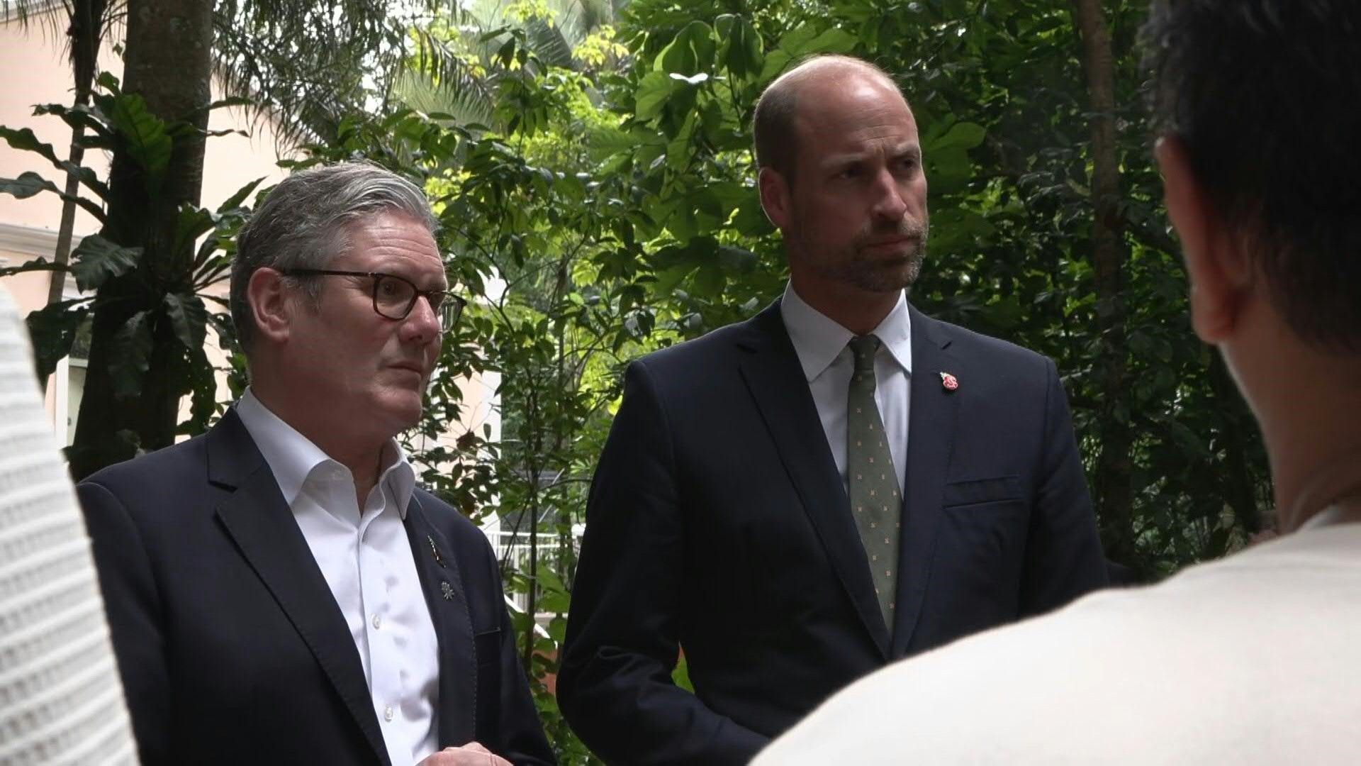Britain's Starmer and Prince William meet youth climate leaders in Brazil