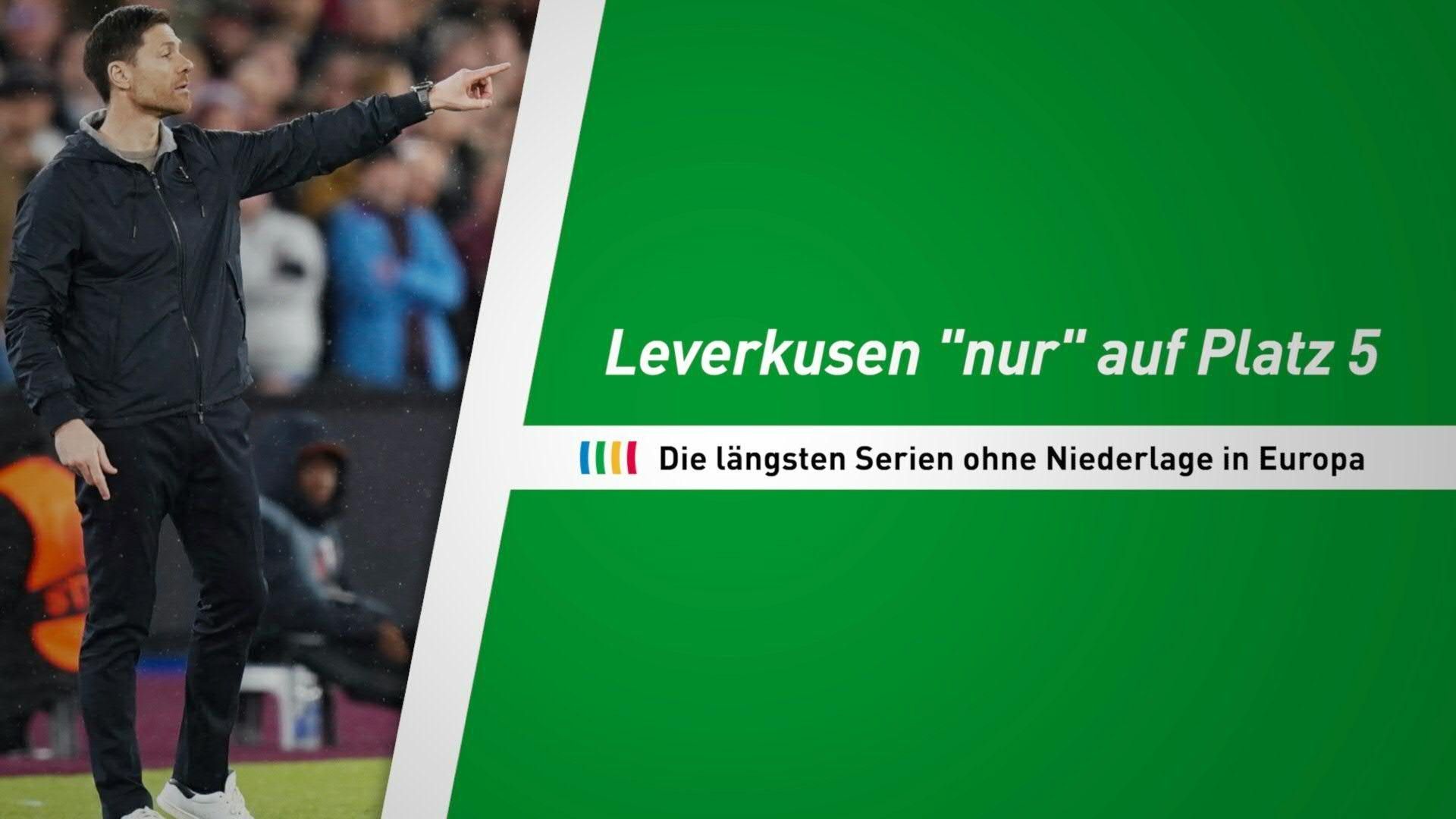 Europa-Rekord? Leverkusen "nur" auf Platz 5