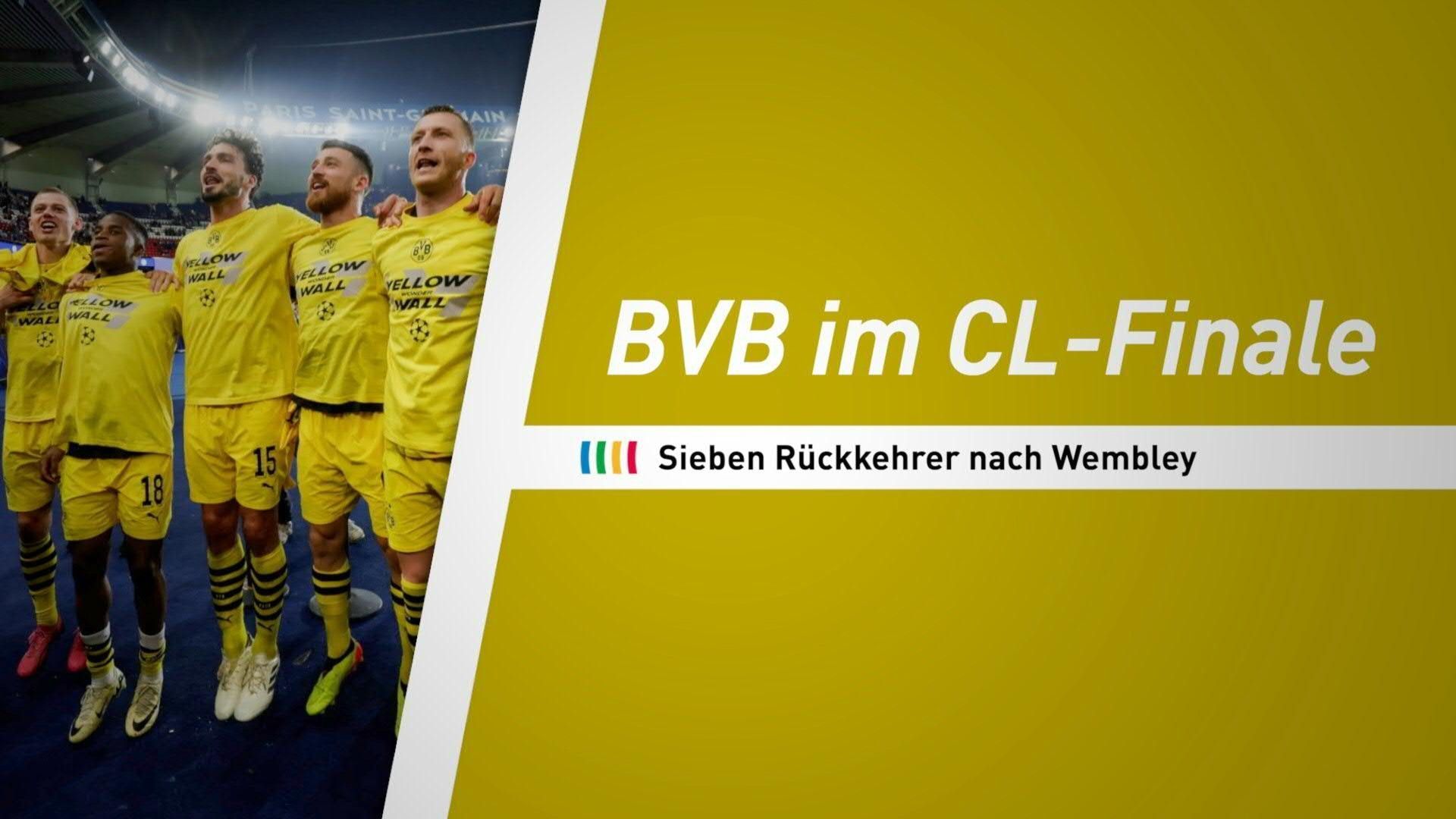 Sieben BVB-Rückkehrer nach Wembley