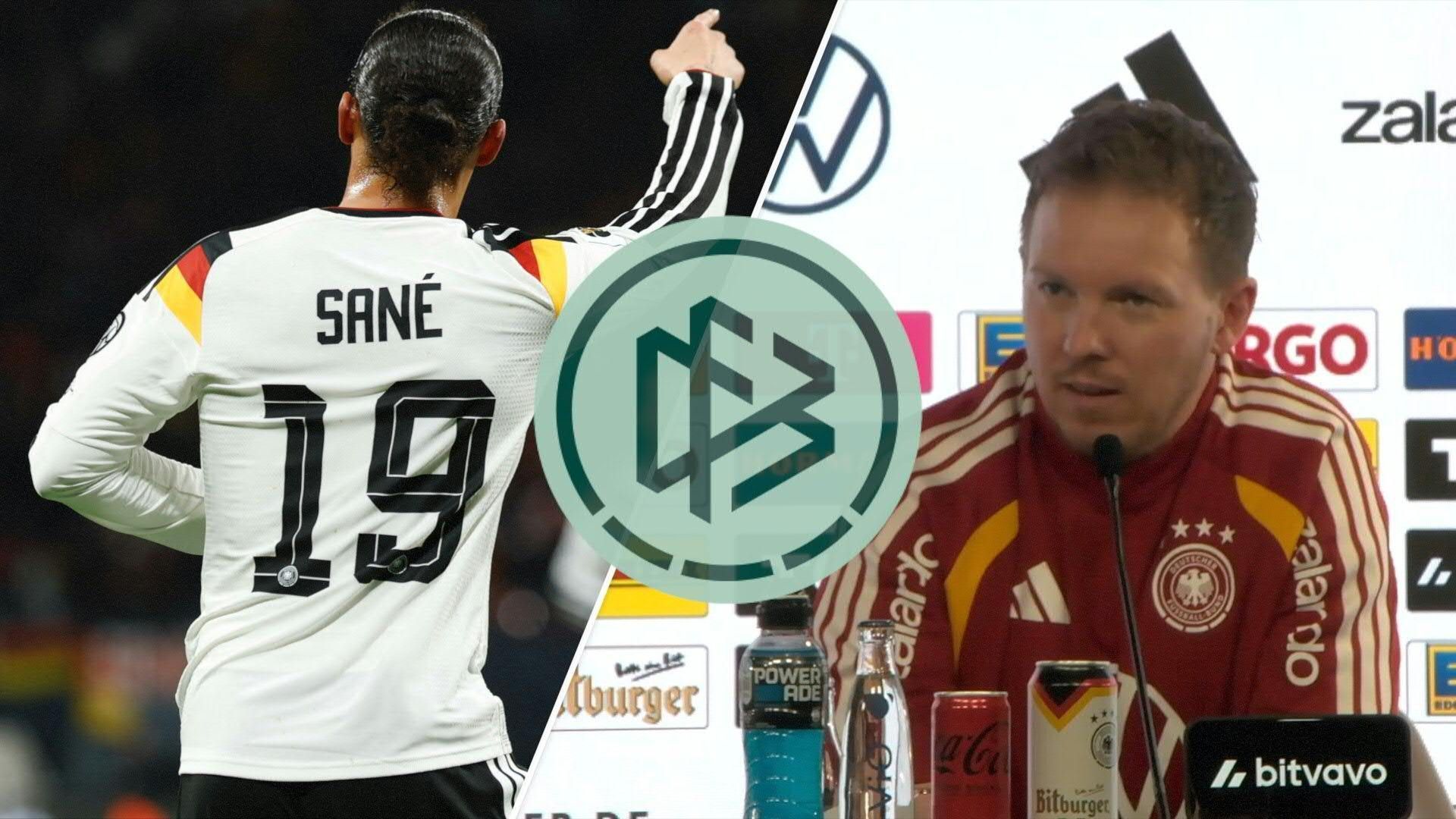 Video: Nagelsmann über Sané: "Soll ich irgendeinen Spieler abmontieren?"