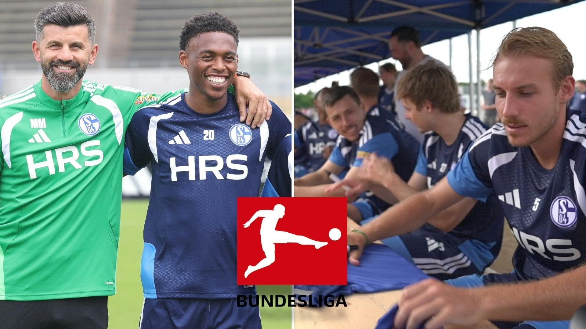 Video: Vor 3700 Fans: "Schichtbeginn" auf Schalke für die neue Saison in der Bundesliga