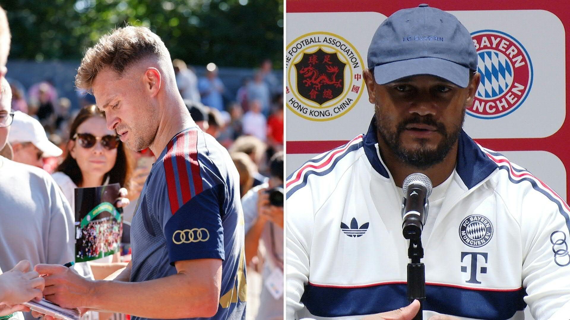 Video: "Eine Kleinigkeit": Kompany mit Vorsicht bei Kimmich