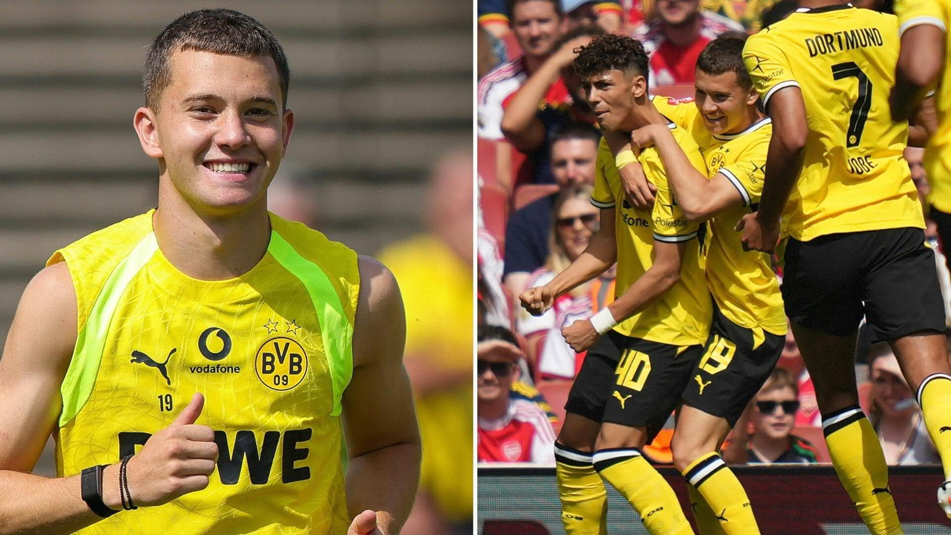 Video: Karetsas trifft beim Debüt: BVB gewinnt Arsenal-Test