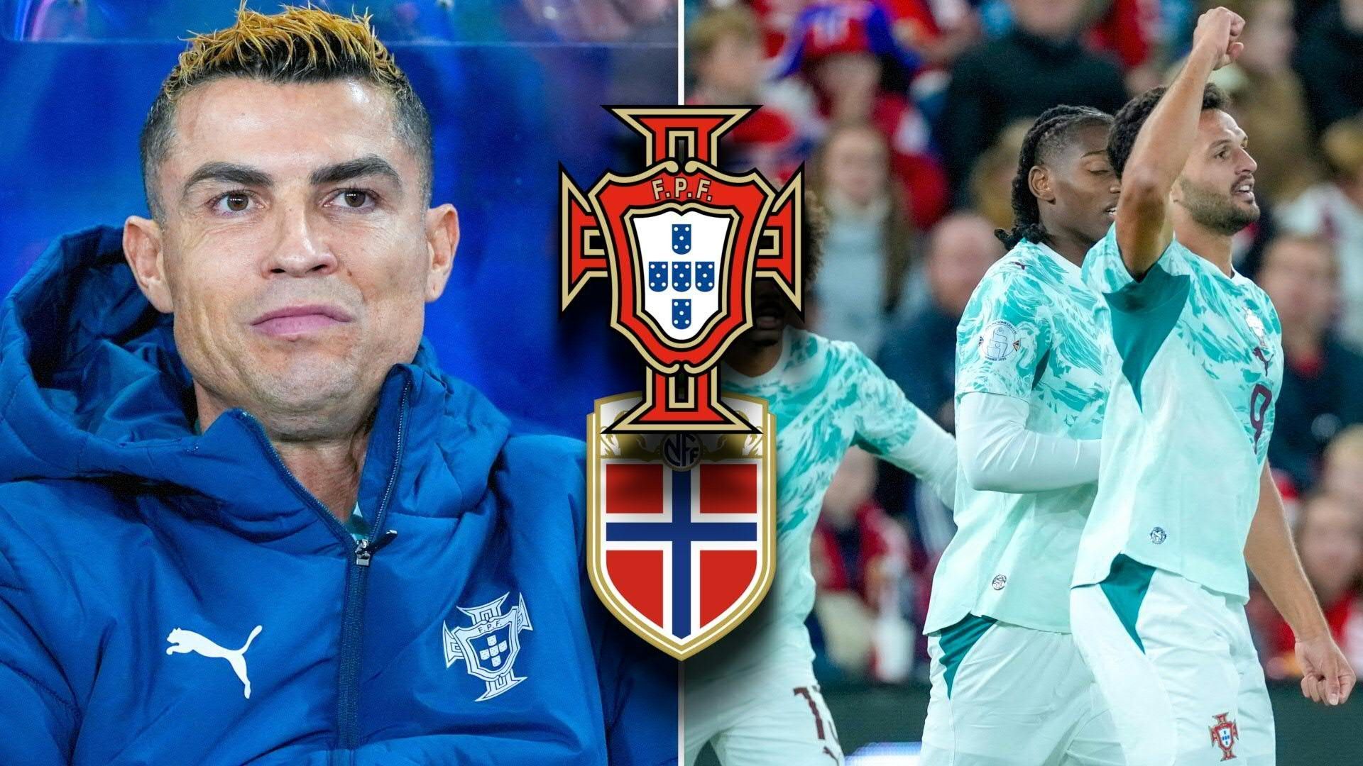 Video: Ronaldo nur auf der Bank: Portugal bezwingt Haalands Norweger