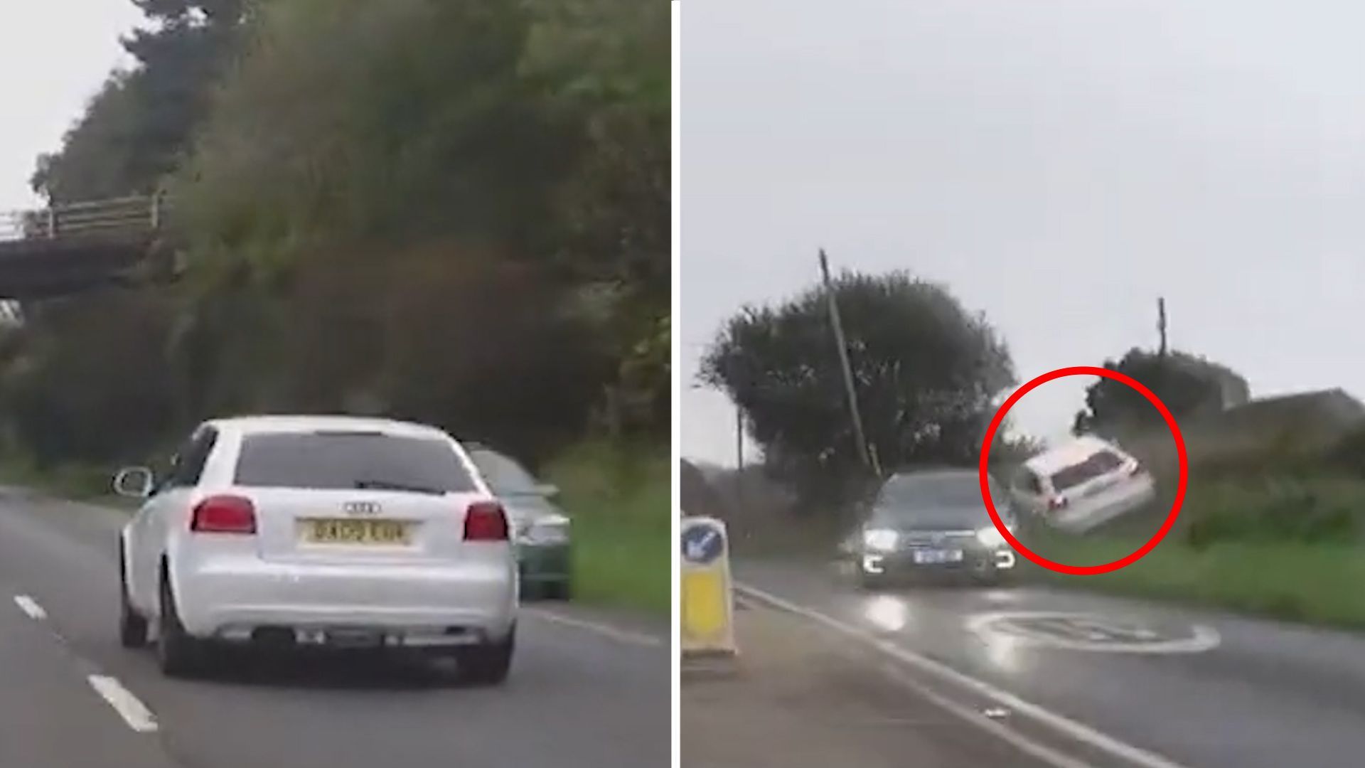 Wie in einem Actionfilm: Wilde Verfolgungsjagd im Gegenverkehr in England