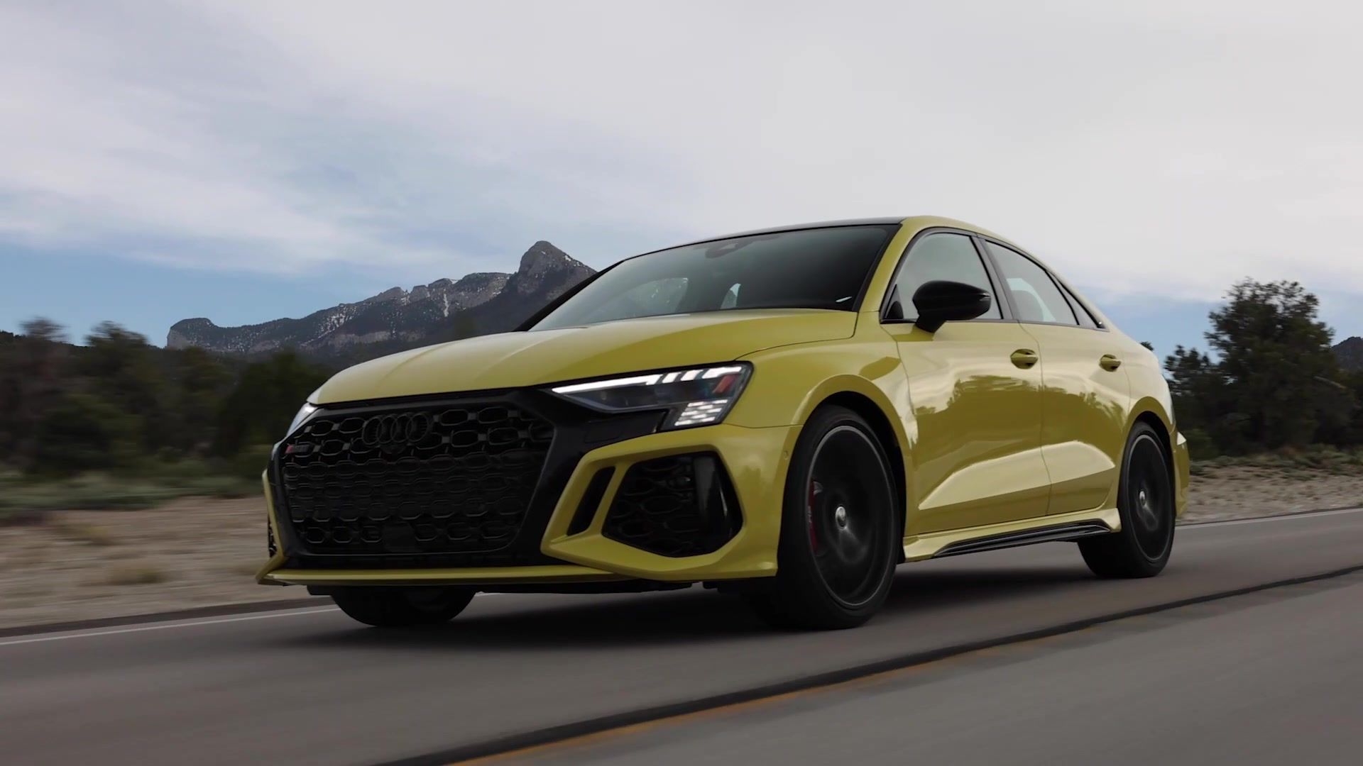 2022 Audi RS 3 in Python Yellow Driving Video