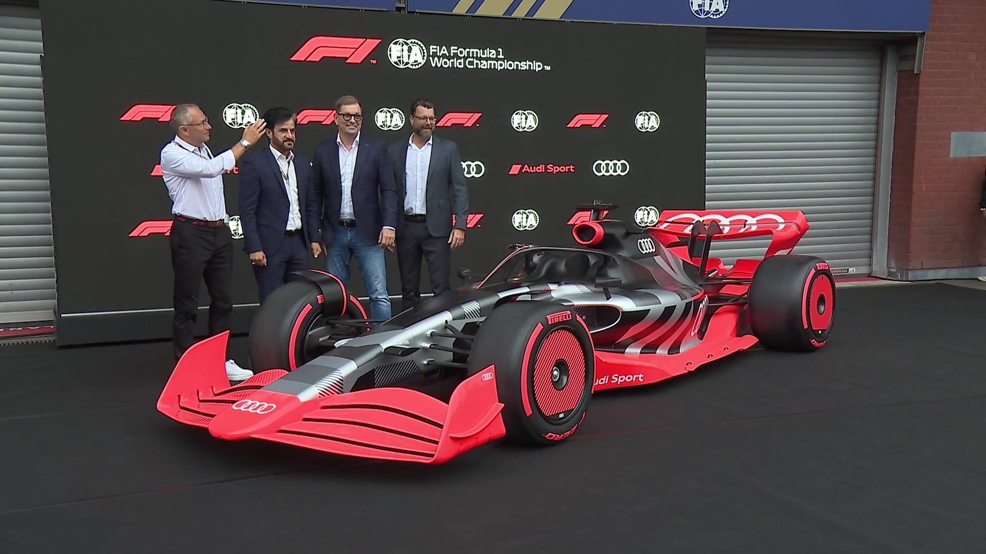 Show car with Audi F1 Launch livery unveiled Spa-Francorchamps