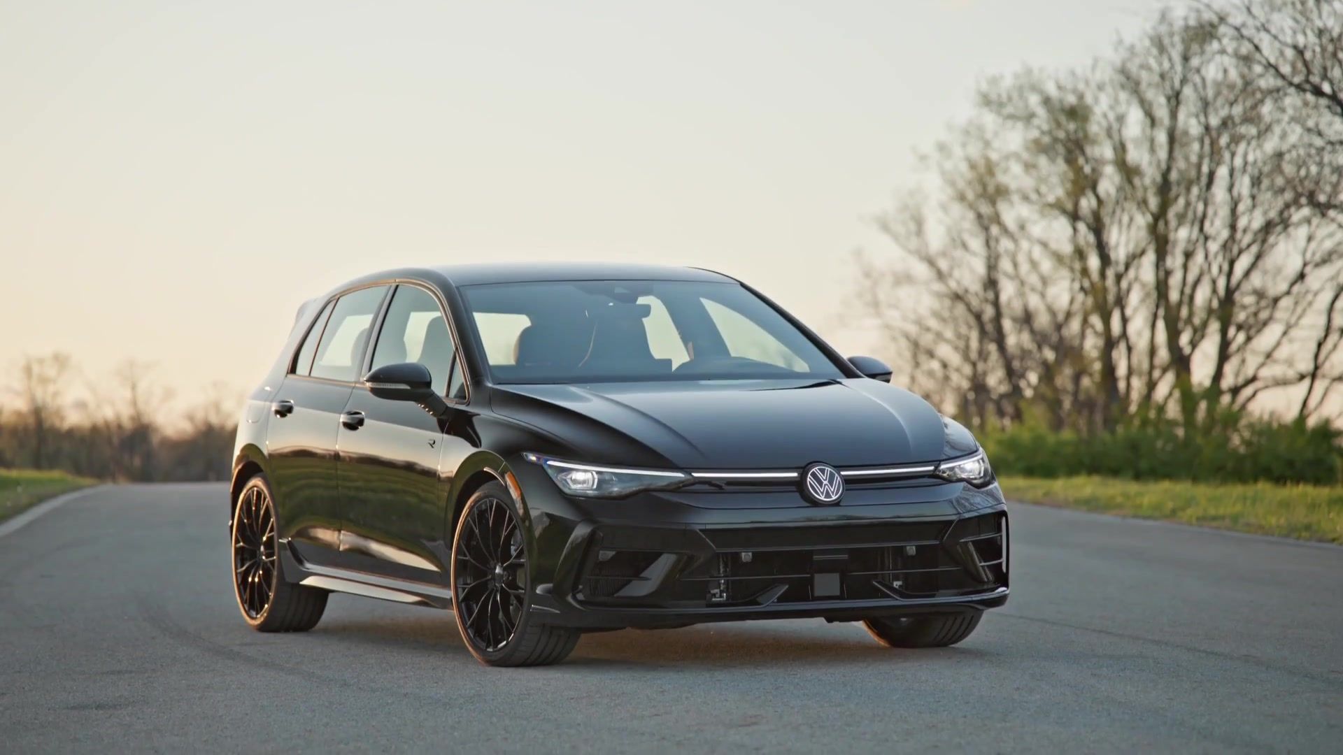 2025 Volkswagen Golf R Black Edition Design Preview in Mythos Black Metallic
