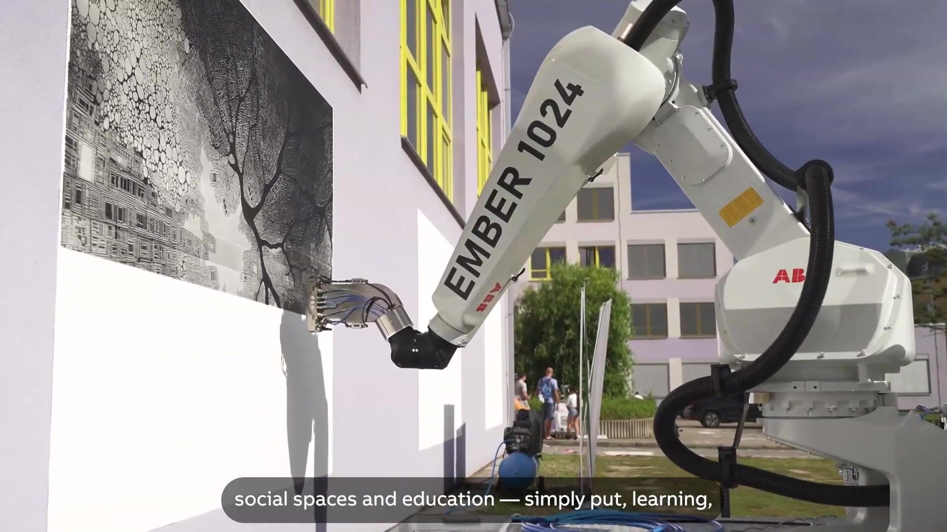 ABB brings AI-designed street art to life in Mladá Boleslav