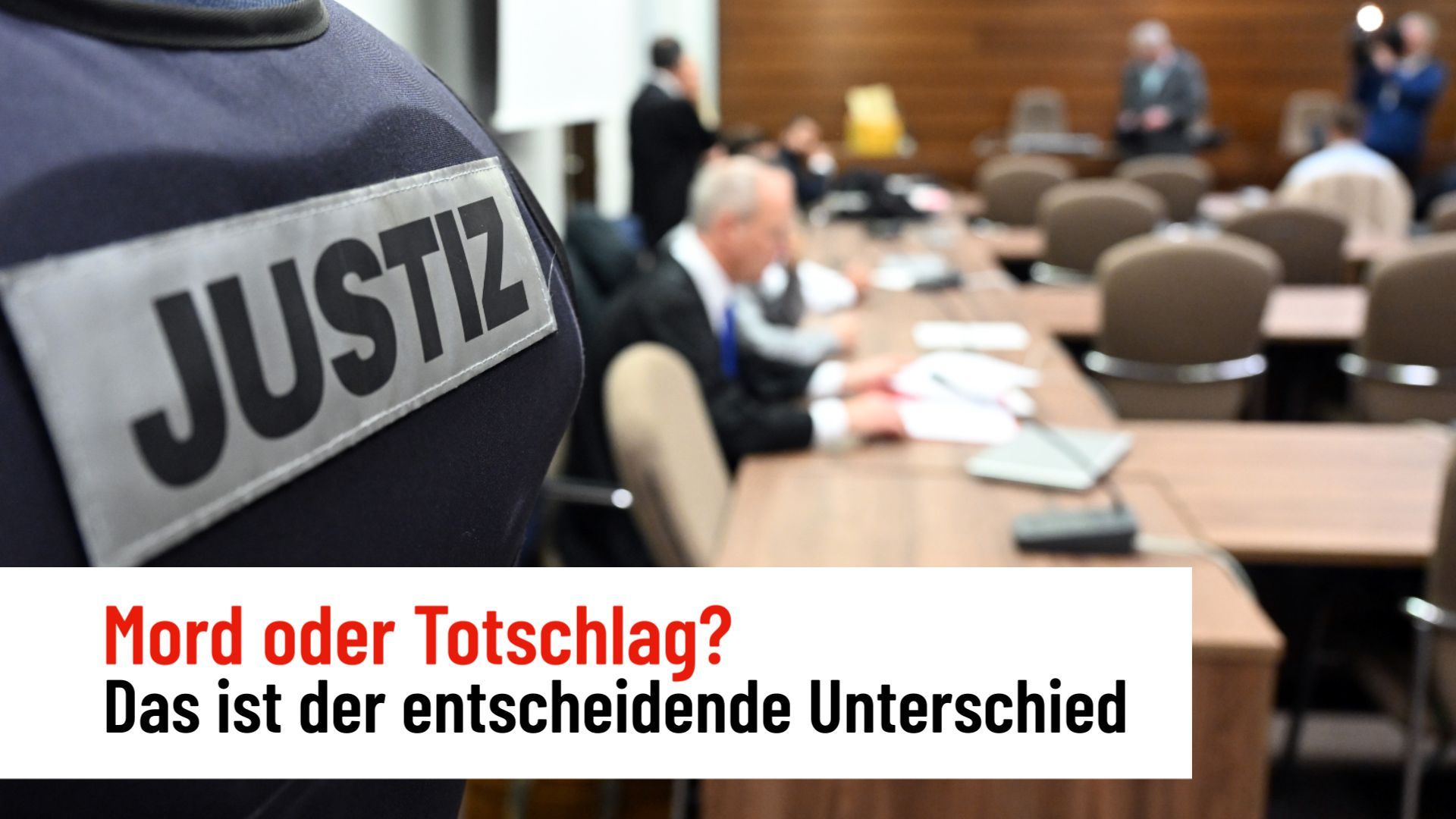 Mord oder Totschlag? Das ist der entscheidende Unterschied Nachrichten zur Wirtschaft