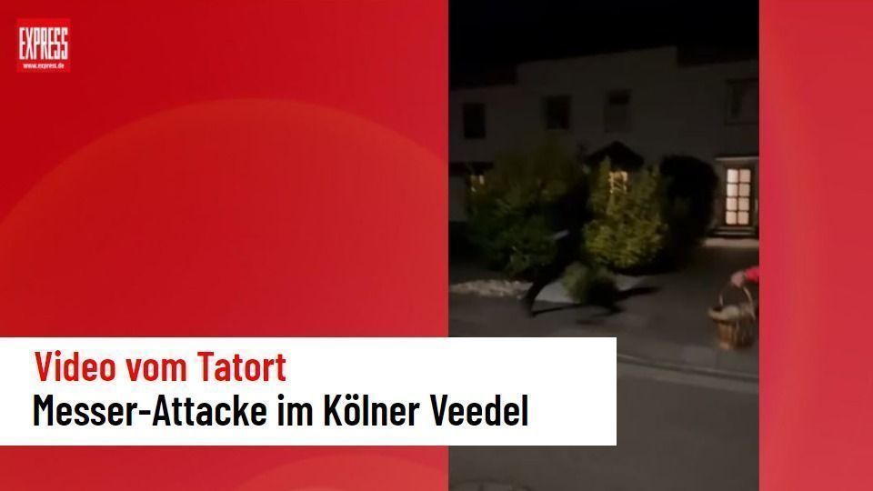 Video vom Tatort: Messer-Attacke im Kölner Veedel
