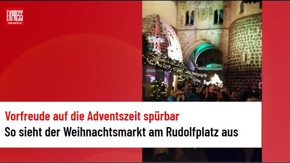 Weihnachtsmarkt am Rudolfplatz – beste Stimmung zum Auftakt