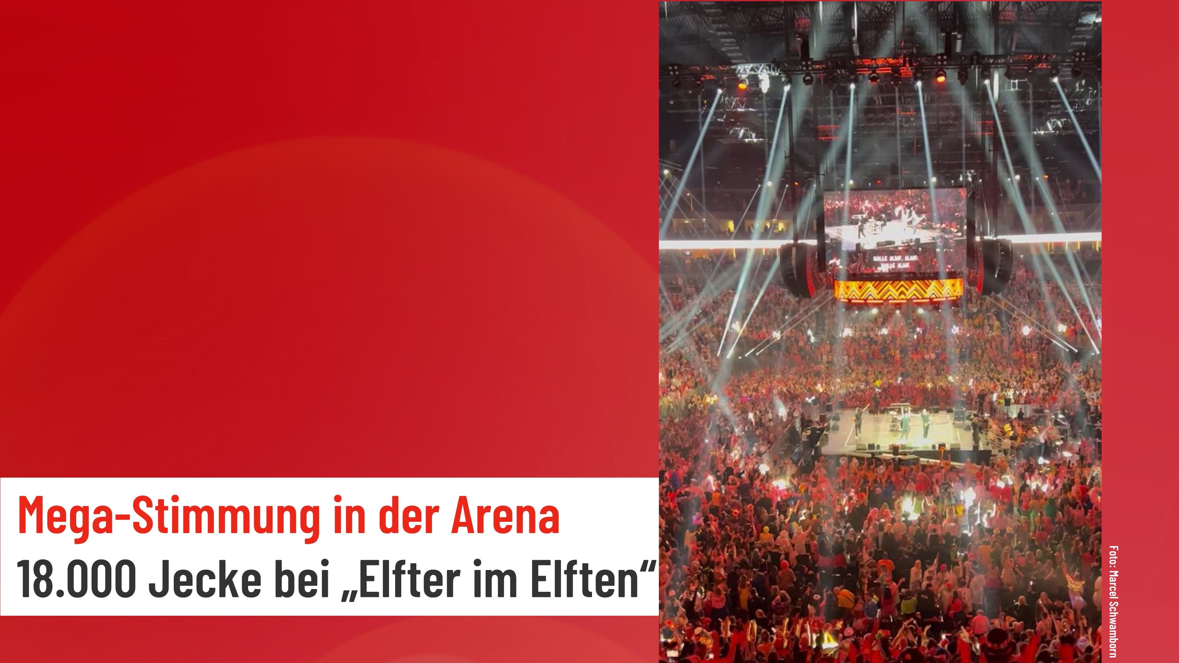 Video: Kracher-Abend in der Lanxess-Arena: 18.000 Jecke bei „Elfter im Elften"