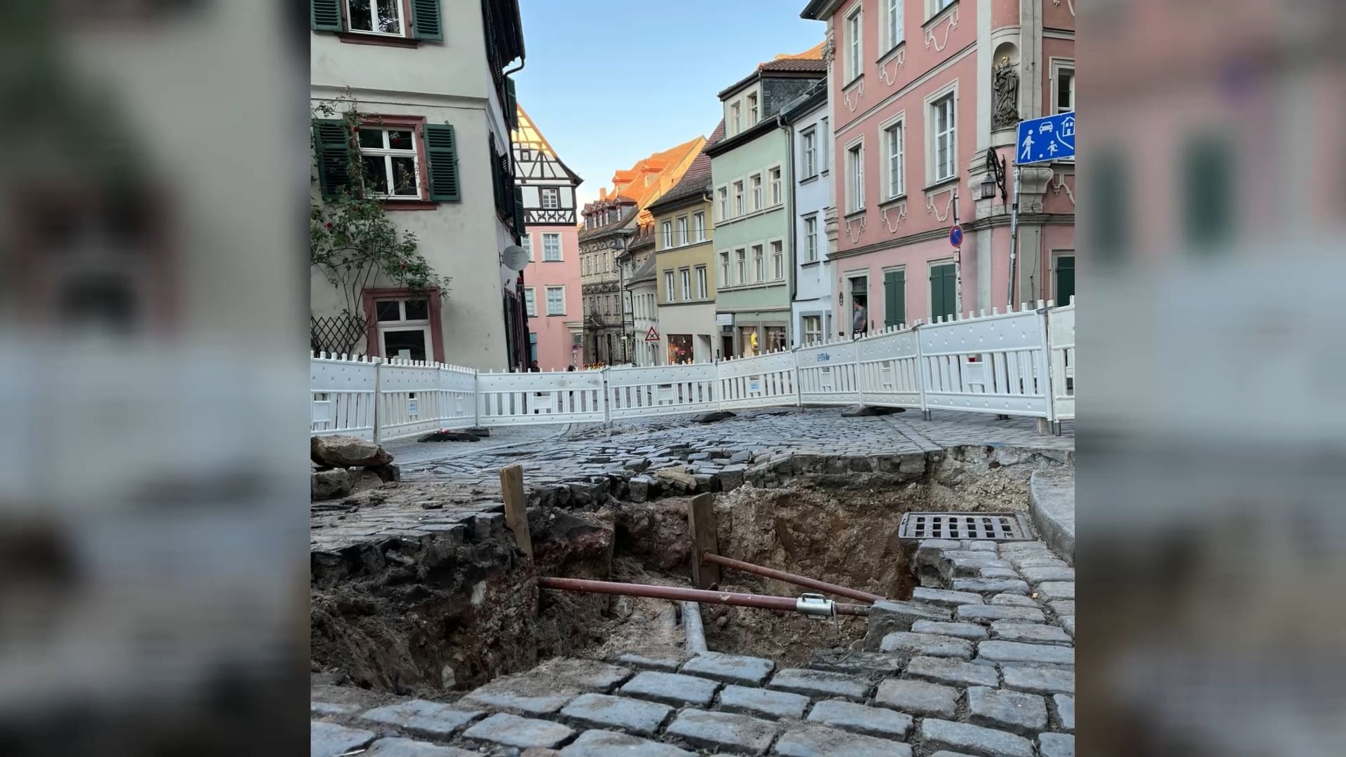 Rohrbruch in Bamberg: Große Schäden in der Altstadt