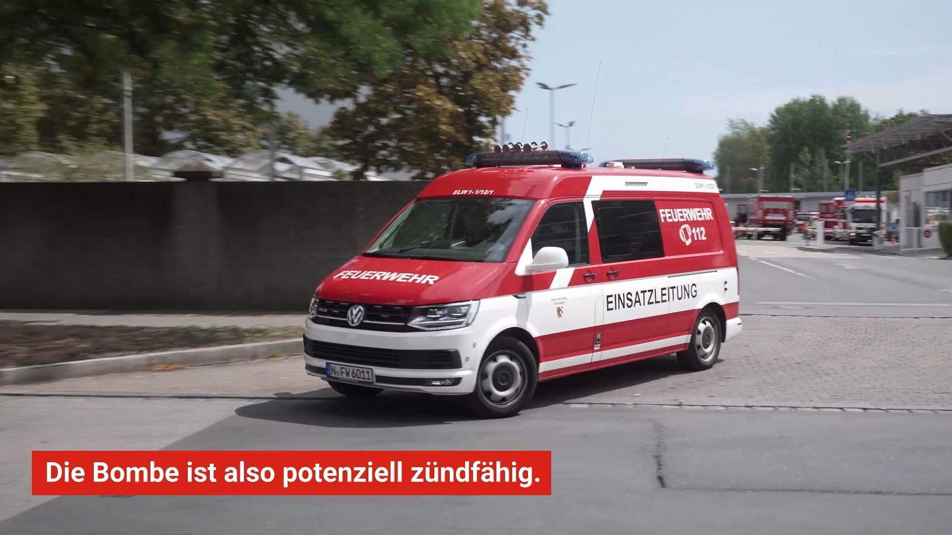 Video: Weltkriegsbombe in Nürnberg - die Bombe ist gefährlich