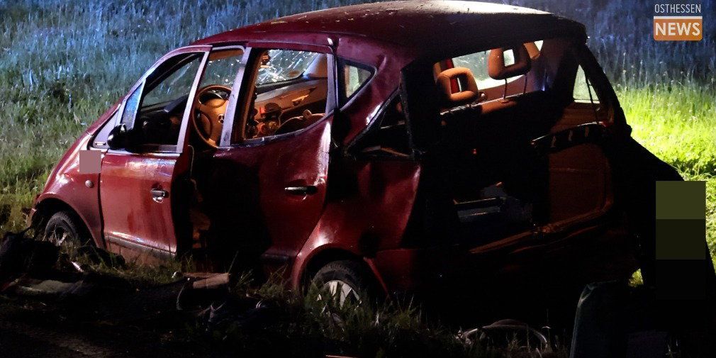 Video: Alleinunfall auf der L3172 zwischen Ransbach und Heimboldshausen - zwei Verletzte