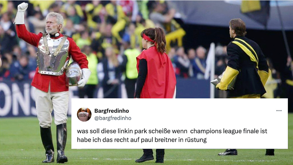 CL-Finale: Fans fordern Ritter-Rüstung statt Linkin Park!