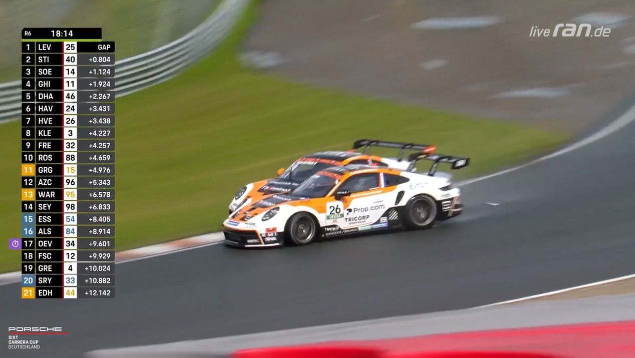 Porsche Sixt Carrera Cup: Zum Verzweifeln – vom Teamkollegen abgeschossen