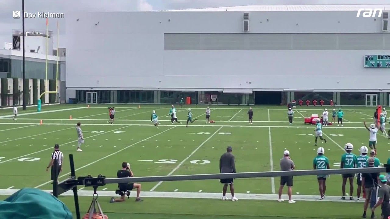 NFL: Tyreek Hill mit so viel Speed! Touchdown-Pass von Tua