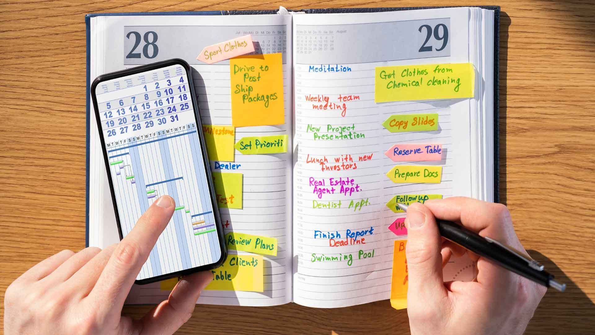 Less stress: How to integrate a weekly schedule into your everyday life