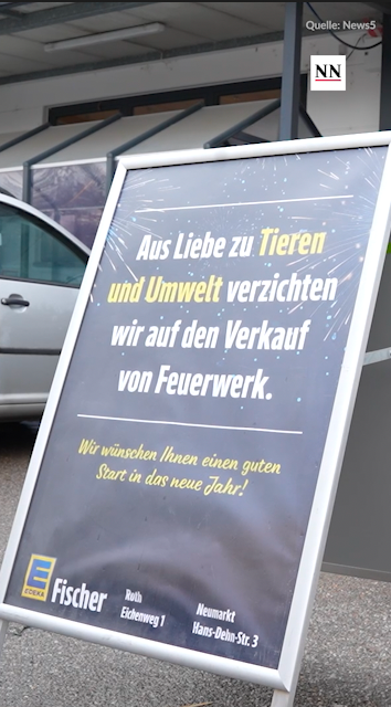 Video: Edeka verkauft in Roth keine Böller - und geht viral
