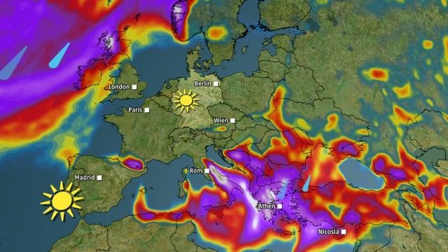 Oster-Urlauber müssen sich im Süden auf Unwetter einstellen